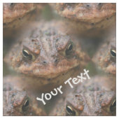 Cute Brown Toad Face Animal Pattern Stof (Swatch)
