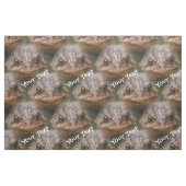 Cute Brown Toad Face Animal Pattern Stof (Fat Quarter)