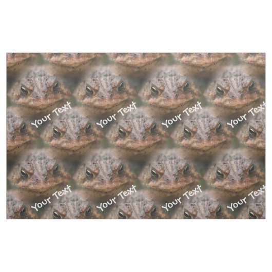 Cute Brown Toad Face Animal Pattern Stof (Fat Quarter)