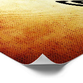 Cute Brown Tribal Tortoise Turtle Poster (Hoek)