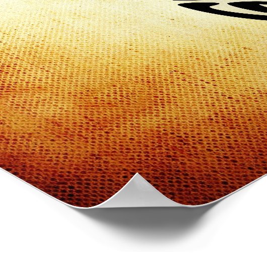 Cute Brown Tribal Tortoise Turtle Poster (Hoek)