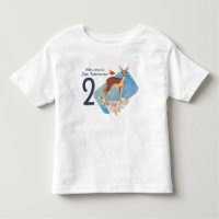 Cute Brown Waterverf Deer Rustic Birthday