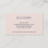 Cute Brown Waterverf Deer Rustic Elegance Visitekaartje (Achterkant)