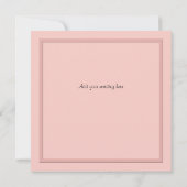 Cute Bruid & Bruidegom Roze Ontsnappingsauto Uitno Kaart (Achterkant)