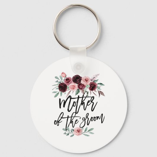 Cute Bruidsfeest Bruiloft Bloem Ontwerp Moeder Van Sleutelhanger (Voorkant)