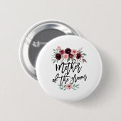 Cute Bruidsfeest Trouw Bloem Ontwerp Moeder Van Ronde Button 5,7 Cm (Voorkant /achterkant)