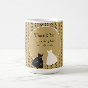 Cute Bruiloft Illustratie Sticker Koffiemok