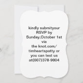 Cute bruiloft-uitnodiging kaart (Achterkant)