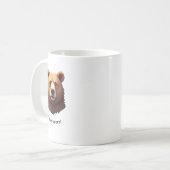 Cute bruine beer koffiemok (Voorkant links)