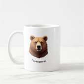 Cute bruine beer koffiemok (Links)