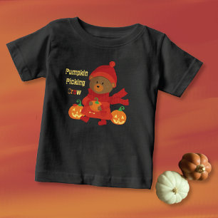 Cute Bruine Beer met Pompoen Peuter T-Shirt