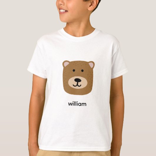 Cute bruine beer t-shirt (Voorkant)
