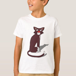 Cute Bruine Kat Jongens T-Shirt | Leuke Kattenlief