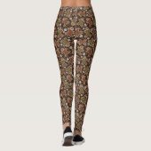 Cute Bruine Rode Groene Kerst Gingerbreads Leggings (Achterkant)