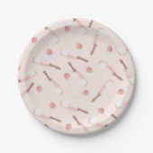 Cute Brunch en Bubble Champagne Pattern Papieren Bordje (Voorkant)