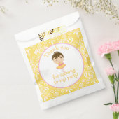 Cute Brunette Ballerina 'Ik ben naar toe gegaan' Bedankzakje (Gezegeld)