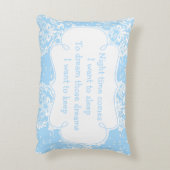 Cute Brunette Boy Praying and Poem Accent Kussen (Achterkant (Verticaal))