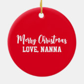 Cute Brunette Girl Soccer Persoonlijke Kerstmis C Keramisch Ornament (Achterkant)