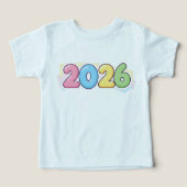 Cute Bubble 2026 Typography – Candy Gloss Pastel  (Design voorkant)