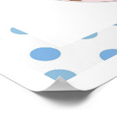 Cute Bubble Bath Cartoon Dog Bathroom Poster (Hoek)