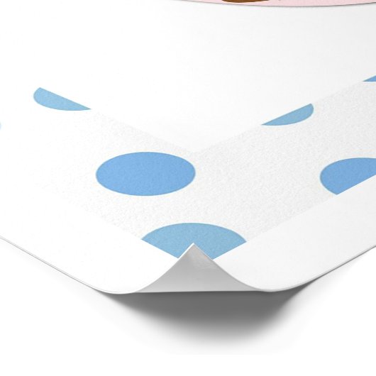 Cute Bubble Bath Cartoon Dog Bathroom Poster (Hoek)