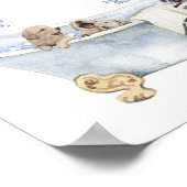 Cute Bubble Bath Puppets Kitten Badkuip Poster (Hoek)