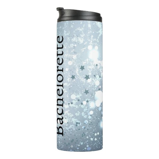 Cute Bubble Blue Specialized Bridesmaid Thermal Thermosbeker (Geroteerd rechts)