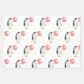 Cute Bubble Gum Penguin Blowble Bubble Inpakpapier Vel (Voorkant 3)