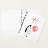 Cute Bubble Gum Penguin Blowble Bubble Planner (Display)