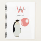 Cute Bubble Gum Penguin Blowble Bubble Planner (Voorkant)
