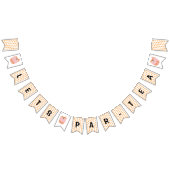 Cute Bubble Tea Boba Party Polka Dot Vlaggetjes (Alle)