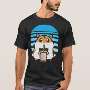 Cute Bubble Tea Hamster Boba Tea Fanatic Hamster T-shirt