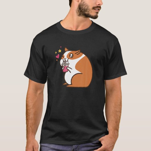 Cute Bubble Tea Hamster Drink Boba Animals T-shirt (Voorkant)