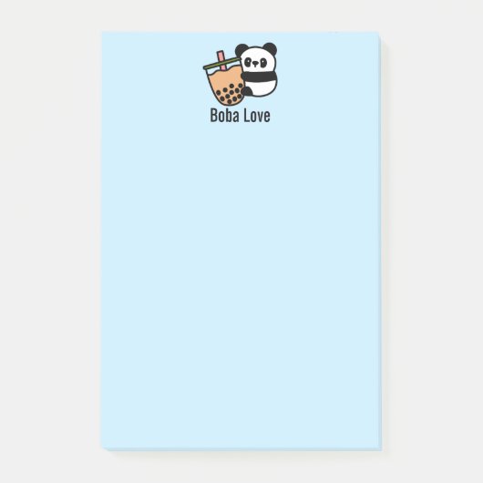 Cute Bubble Tea & Panda Beer Post-it® Notes (Voorkant)