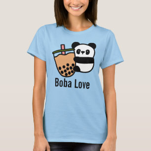 Cute Bubble Tea & Panda Beer T-shirt