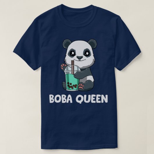 Cute Bubble Tea Panda Boba Queen 765 T-shirt (Design voorkant)