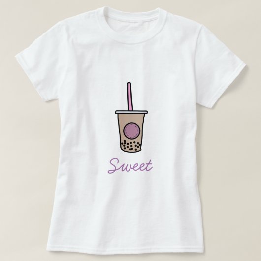 Cute bubble tea t-shirt (Design voorkant)