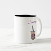 Cute bubble tea tweekleurige koffiemok (Voorkant rechts)