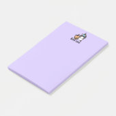 Cute Bubble Tea & Unicorn Post-it® Notes (Schuin)