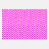 Cute Bubblegum Pink Lila Love Hecht Valentijnse Inpakpapier Vel (Voorkant 3)