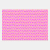 Cute Bubblegum Pink Lila Love Hecht Valentijnse Inpakpapier Vel (Voorkant)