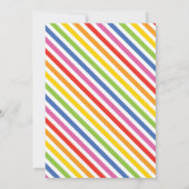 Cute bubbles woorduitnodiging kaart (Achterkant)