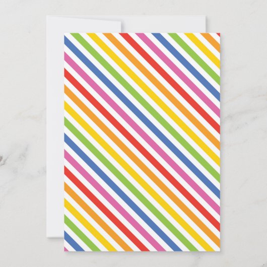 Cute bubbles woorduitnodiging kaart (Achterkant)