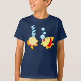 Cute Bubbling Cartoon Fish Children T-Shirt