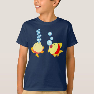 Cute Bubbling Cartoon Fish Children T-Shirt