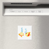 Cute Bubbling Cartoon Fish Magnet (Insitu (Vaatwasser))