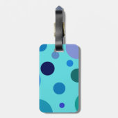 Cute Bubbly Design Bagagelabel (Achterkant verticaal)