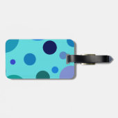 Cute Bubbly Design Bagagelabel (Achterkant horizontaal)