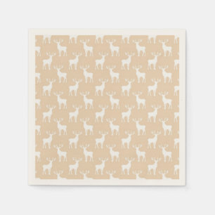 Cute Buck Deer Pattern Servet