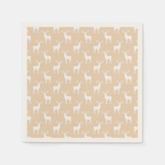 Cute Buck Deer Pattern Servet (Voorkant)